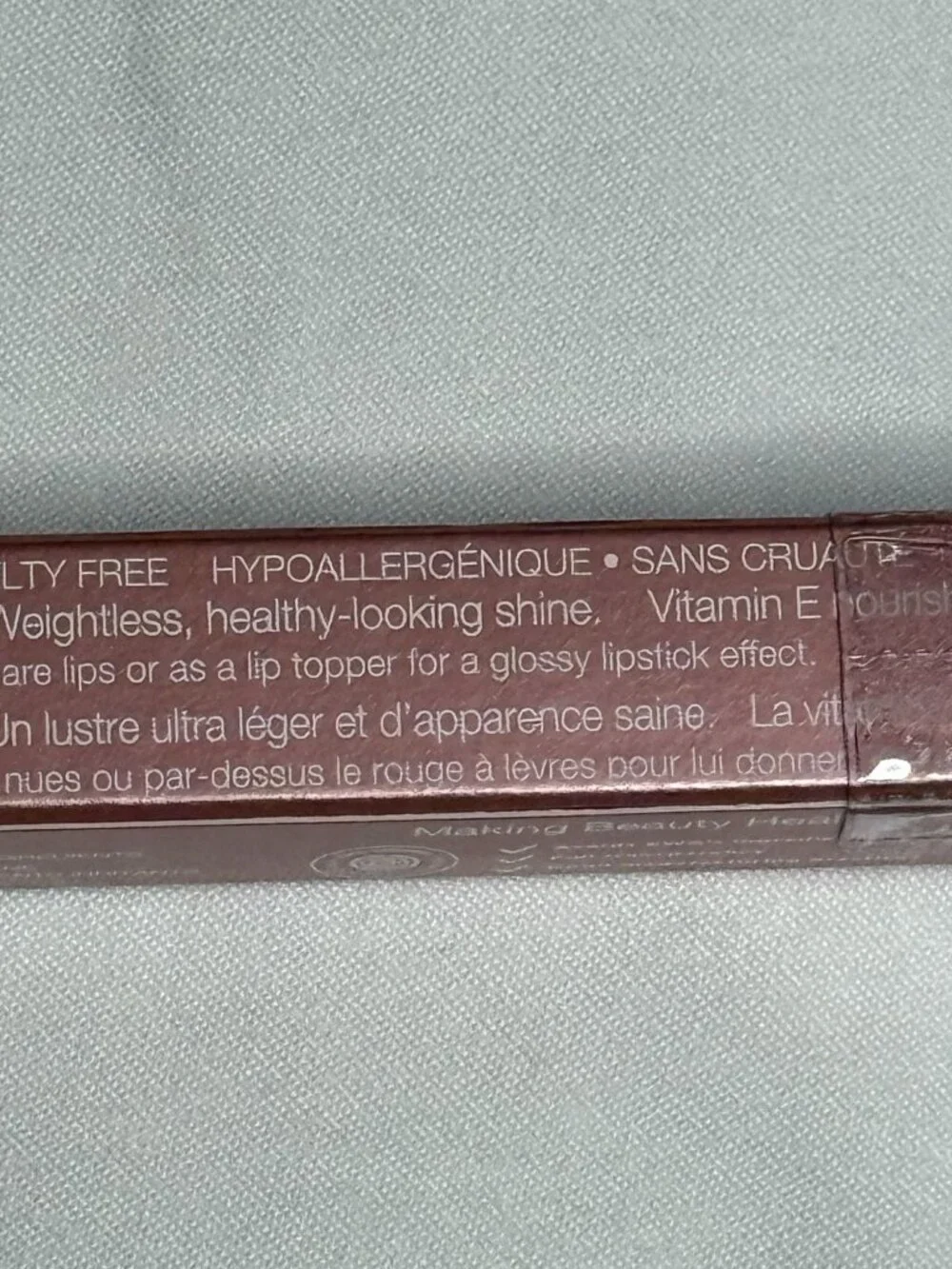 Mineral Fusion Hydro-Shine Lip Gloss St. Tropez 0.15 oz Vegan Clean Beauty